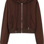 ZipEase Women’s Solid Cropped Hoodie