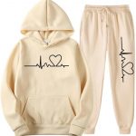 HeartEase Unisex Fleece-Lined Hoodie Set