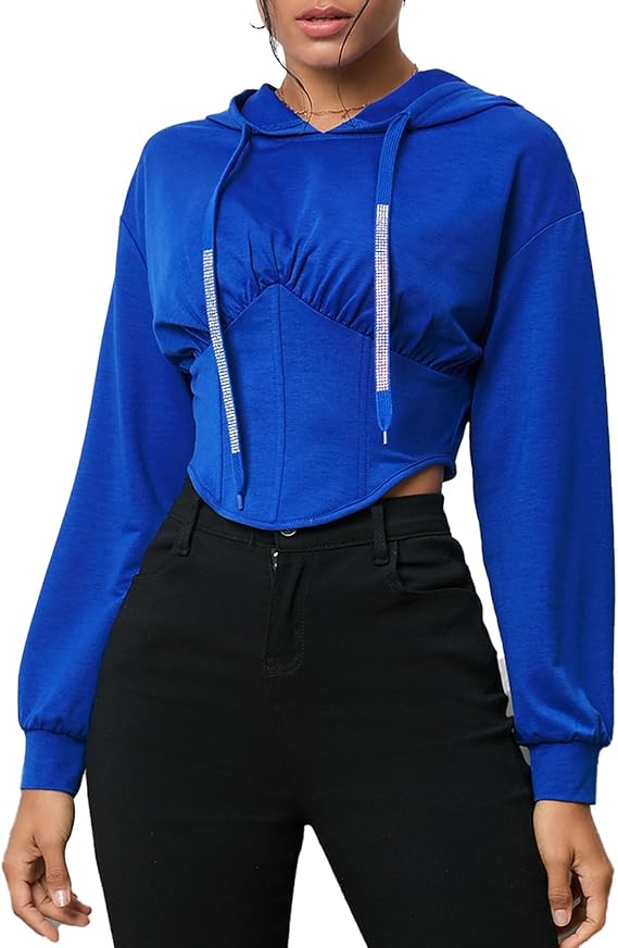 LuxeCrop Women’s Pullover Hoodie