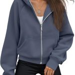 AUTOMET Womens Zip Up Cropped Hoodies Fleece Oversized Sweatshirts Full Zipper Jackets Y2k Fall Clothes 2023 Fashion Outfits