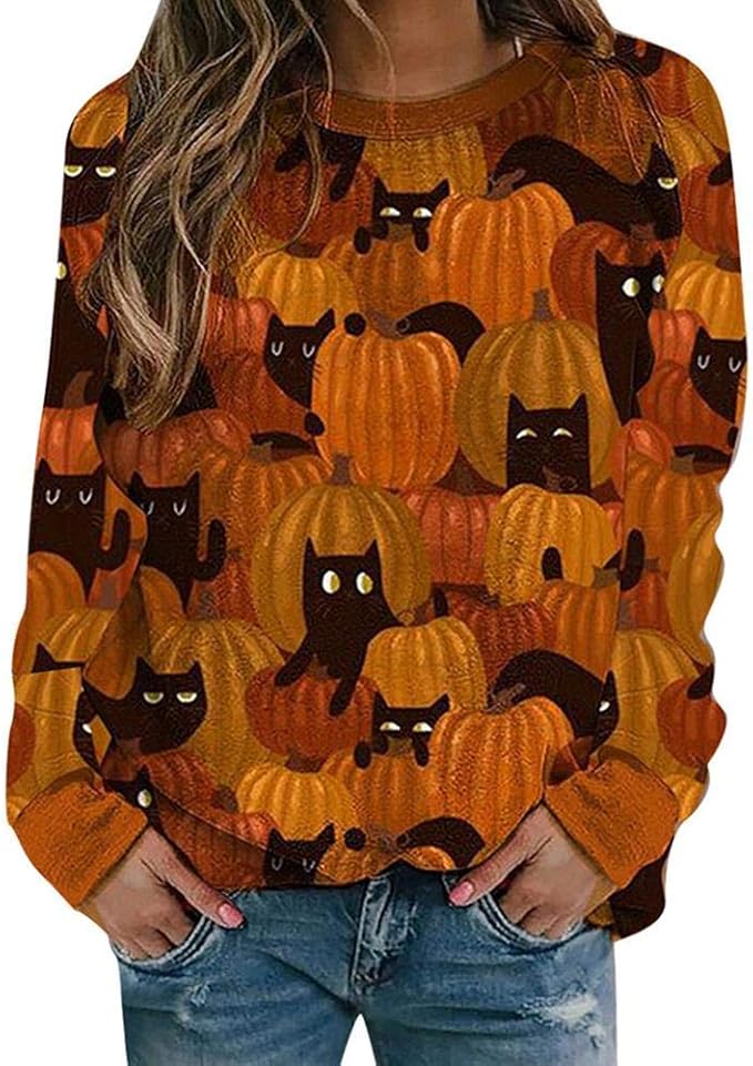 PumpkinPurr Women’s Halloween Sweater