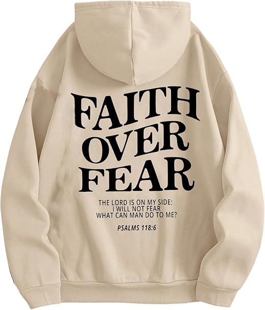 GORGLITTER Women's Slogan Graphic Drawstring Hoodies Long Sleeve Hooded Sweatshirts with Pocket