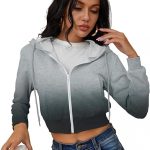 ZipEase Women’s Cropped Hoodie Jacket