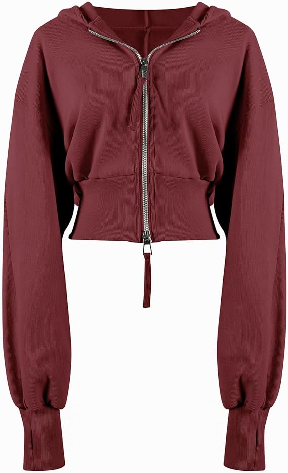 ZipFlex Women’s Cropped Hoodie