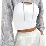 PeakFit Women’s Half-Zip Cropped Hoodie