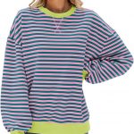 RetroWave Women’s Colorblock Oversized Sweatshirt