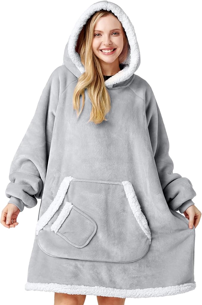 SnugWrap Oversized Sherpa Blanket Hoodie