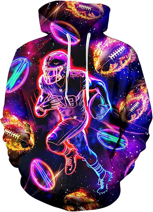 VibePop 3D Graphic Fleece Hoodie