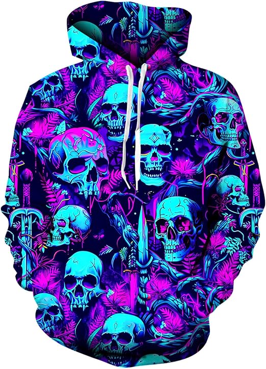FunRealm 3D Graphic Fleece Hoodie