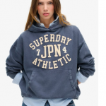 Superdry Women’s Athlete Logo Hoodie – Mariner Navy