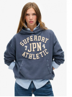 Superdry Women’s Athlete Logo Hoodie – Mariner Navy