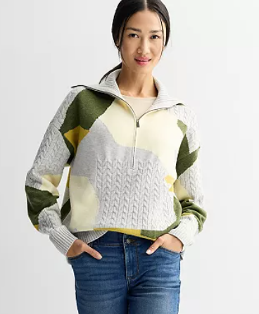 Harvest Breeze Women’s Zip-Up Sweater
